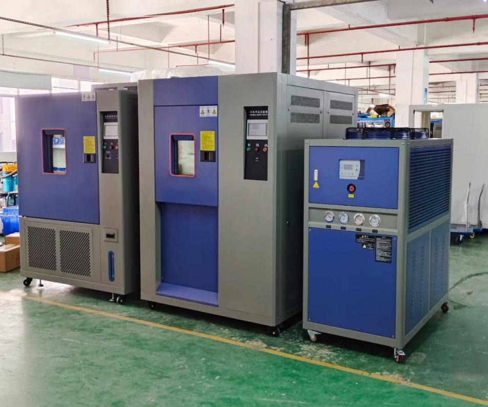 800L恒温恒湿试验箱 、150L水冷式冷热冲击箱、12HP冷水机